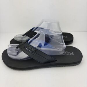 Flojos Mens Size 11 Black Thong Comfort Flip Flop Sandals